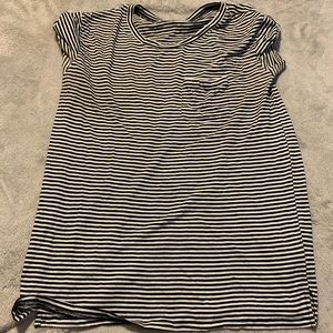 black and white simple striped t-shirt❕❕